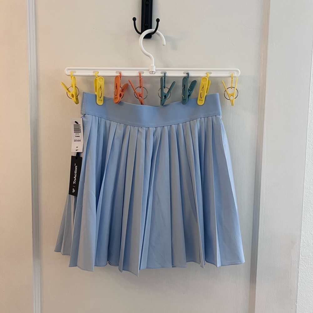 Aritzia Blue Mini Skater Skirt